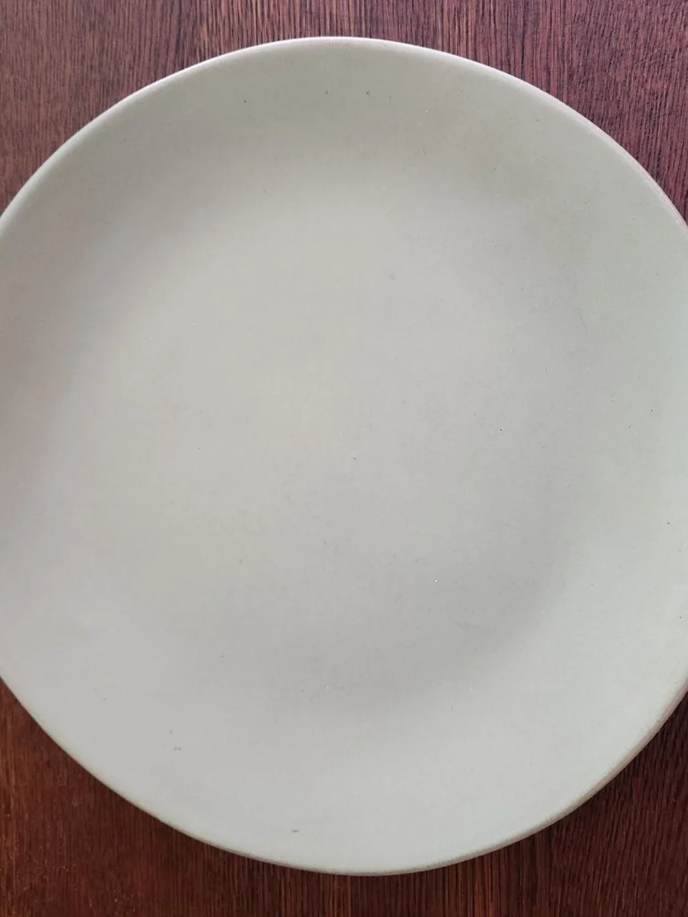 RARE Simon Pearce Barre Sage Green Dinner Plate Asymmetrical Handmade Pottery VT